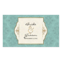 Gold & Lace Formal Elegant Wedding Favor Gift Tags Business Card Templates