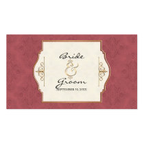 Gold & Lace Formal Elegant Wedding Favor Gift Tags Business Cards