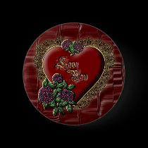 Gold Lace Heart Pin buttons