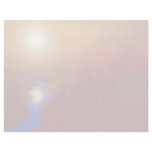Gold land grid with sun and river letterhead design