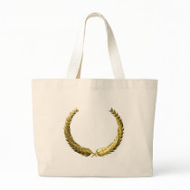 Gold Laurel Canvas Bag