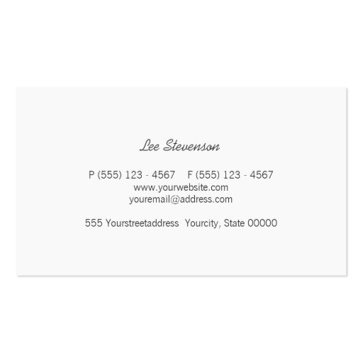 Gold Leaf Circles Look Modern and Trendy Brown Business Card Template (back side)
