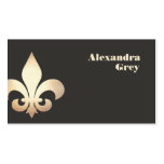 Gold Leaf Fleur de Lis Business Card business cards