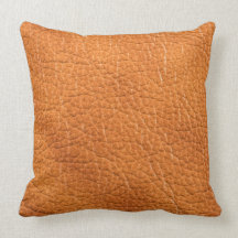 Gold Leather Pillow