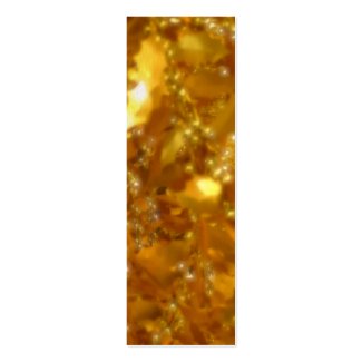 Gold leaves gift tag profilecard