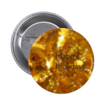Gold leaves pinback buttons