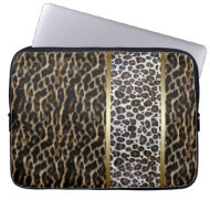 Gold Leopard Laptop Sleeve electronicsbag