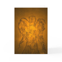 Gold Light Bearer Angel Greeting Card