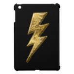 Gold Lightning Bolt iPad Mini Cases