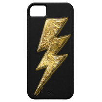 Gold Lightning Bolt iPhone 5 Cases casemate cases
