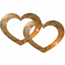 Gold Linked Hearts photo sculptures by Love_em_Hearts Gold Linked Hearts photo sculptures