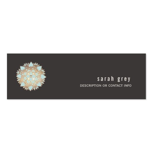 Gold Lotus Calling Card Business Card (front side)