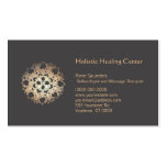 Gold Lotus Flower Healing Arts Business Card