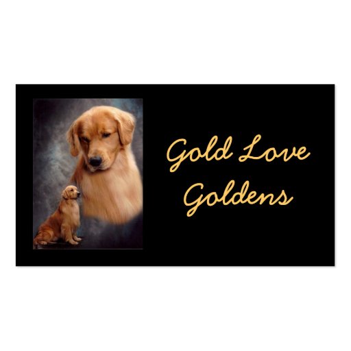 Gold Love Business Card (front side)