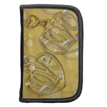 Gold Love Rickshaw Folio Planner Organizer planners