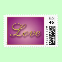 Gold Love Stamp