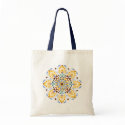 Gold Mandala Tote Bag by GSquared Gold Mandala Tote Bag