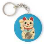 Gold Maneki Neko Key Chains