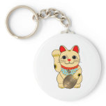 Gold Maneki Neko Keychains