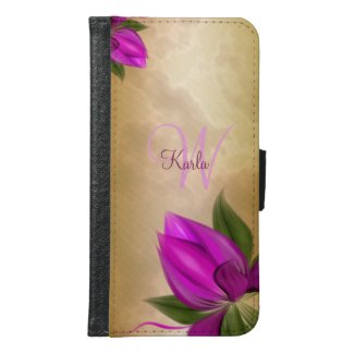 Gold Marble Pink Floral