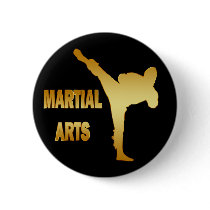 GOLD MARTIAL ARTS PINBACK BUTTONS
