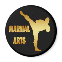 GOLD MARTIAL ARTS FRIDGE MAGNETS