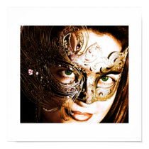 Gold Mask 12x12 Print posters