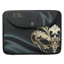 Gold Masquerade Black Silk 15' Macbook Sleeve MacBook Pro Sleeves
