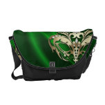 Gold Masquerade Green Messenger Bag