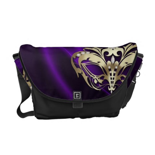 Gold Masquerade Purple Messenger Bag rickshaw_messengerbag