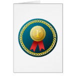 Gold Medal - No.1 first win winner prize honor Card