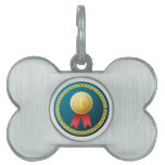 Gold Medal - No.1 first win winner prize honor Pet Tag
