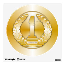 Gold Medal Wall Decal