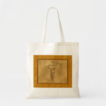 Gold Medical Caduceus Bag