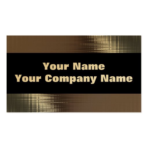 Gold Metal Business Cards (front side)