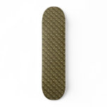 Gold Metal Circles Skateboard