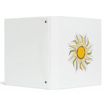 Gold Metallic Super Sun Sign Binders