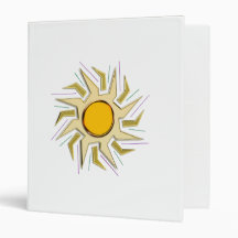 Gold Metallic Super Sun Sign Binders
