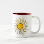 Gold Metallic Super Sun Sign Coffee Mug