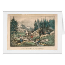 Gold Mining in California (0636A) Cards