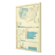Gold mining regions gallery wrapped canvas