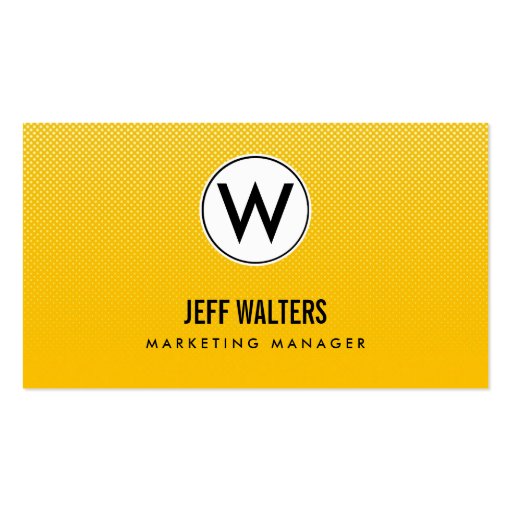 Gold Modern Halftone Business Cards