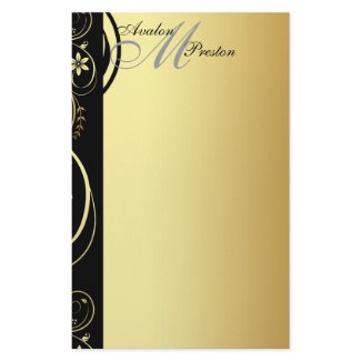 Gold Monogram Floral Scroll Wedding Stationary stationery