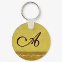 Gold monogram keychain - customize your own by aslentz Gold monogram keychain - customize your own
