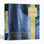 Gold Monogram Pattern Business Presentation Binder