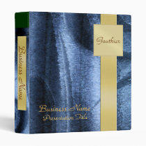Gold Monogram Pattern Business Presentation Binder