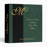 Gold Monogrammed Avery Business Presention Binder
