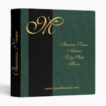 Gold Monogrammed Avery Business Presention Binder