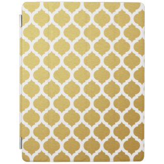 Gold Moroccan Pattern iPad Case iPad Cover