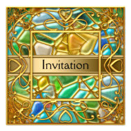 Gold Mosaic Invitation Party Any Party